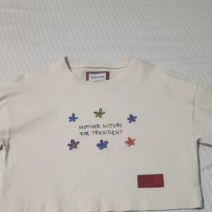 CHNGE Kids Cream Tee with Colorful Nature Design